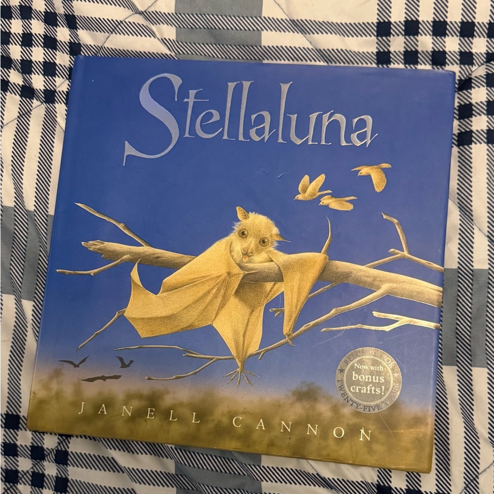 Like new hard cover book of Stellaluna is a great story for kids.